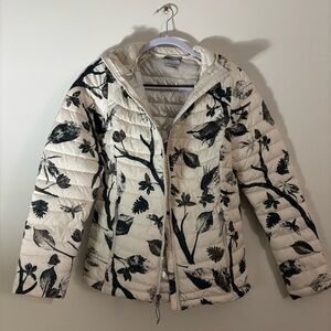 Omni Heat White Out Hooded Puffer Jacket